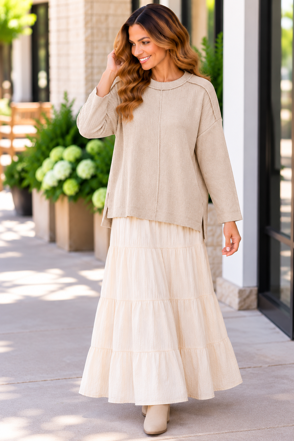 Zenana Easy Days Exposed-Seam Ribbed Top product image 13