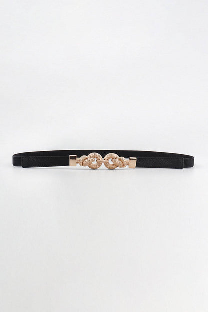 Zinc Alloy Buckle PU Leather Belt