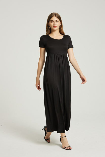 Women's Summer Casual Maxi Dress With Pocket