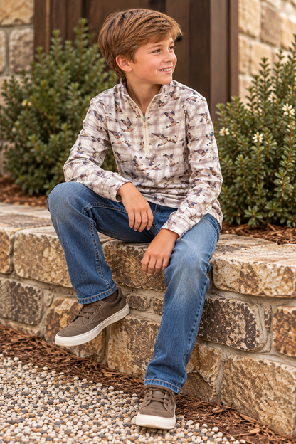 Clover Cottage Boys' Outdoorsman Quarter-Zip Pullover product image 3