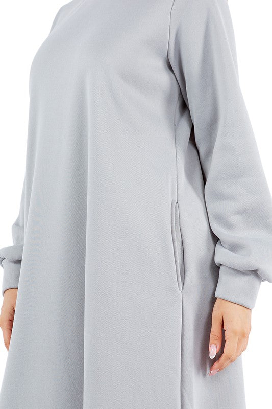 SEXY FASHION MAXI HOODIE DRESS