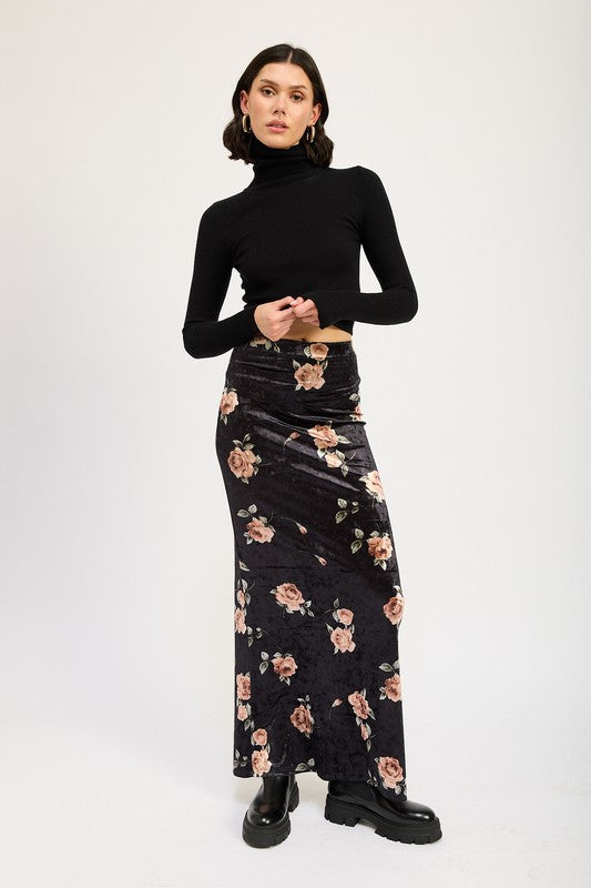 HIGH WAIST MAXI PENCIL SKIRT