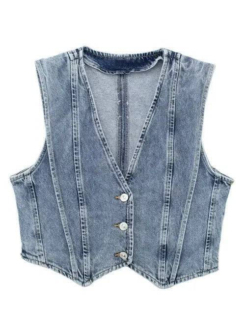 Denim vest