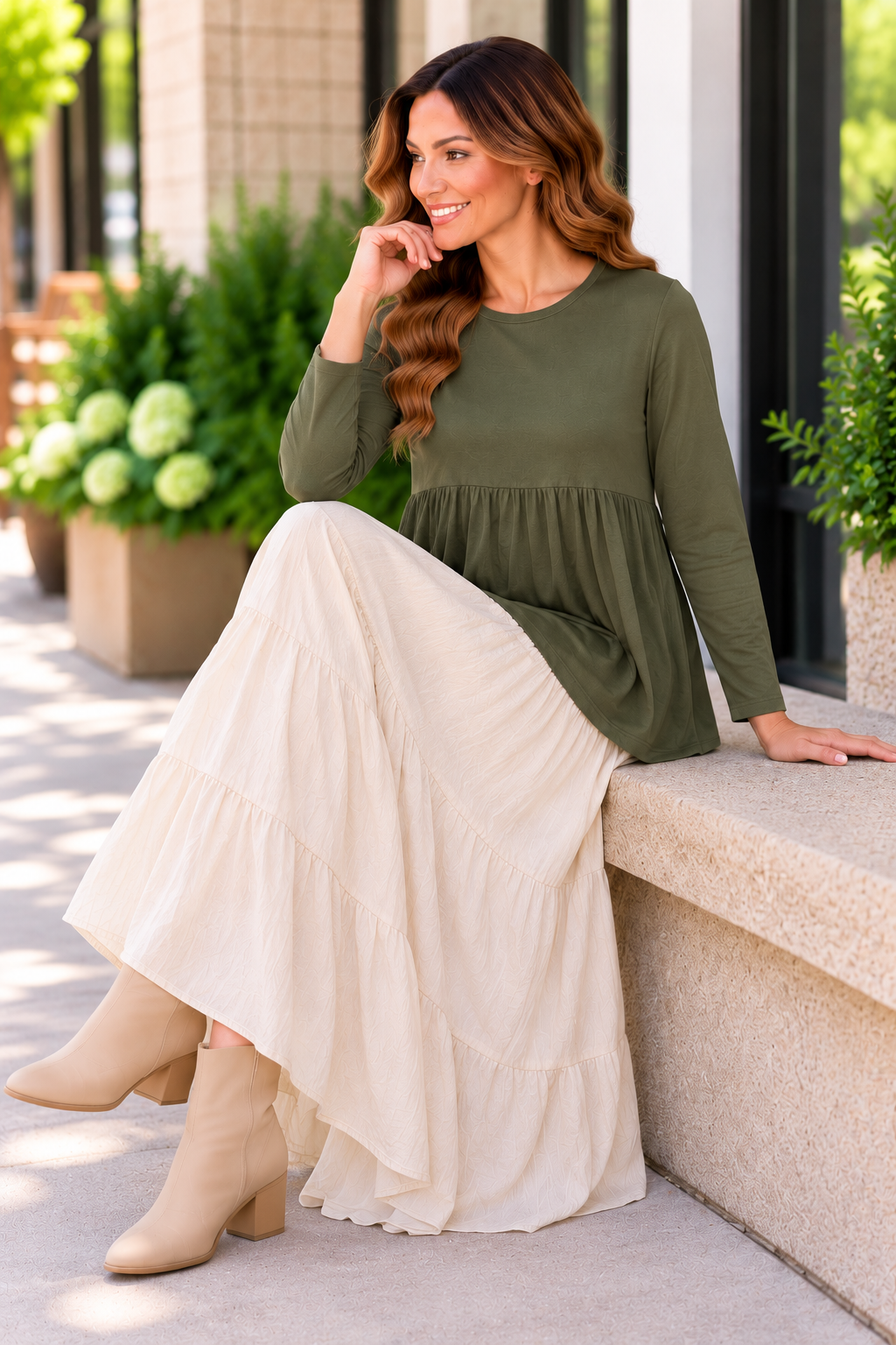 Azules Everyday Grace Gathered Long Sleeve Tunic product image 7