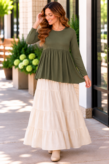 Azules Everyday Grace Gathered Long Sleeve Tunic product image 6