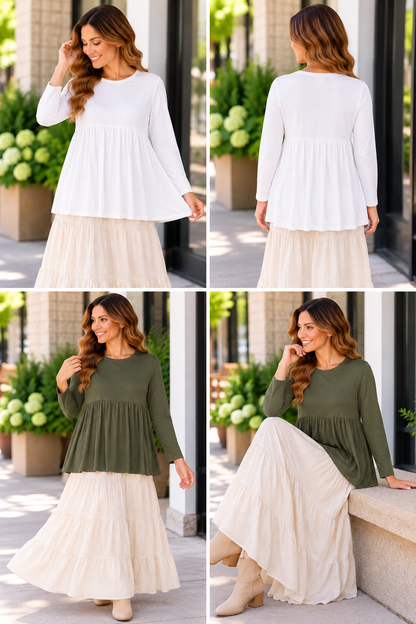 Azules Everyday Grace Gathered Long Sleeve Tunic product image 8