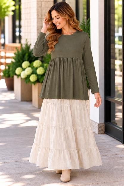 Azules Everyday Grace Gathered Long Sleeve Tunic product image 2