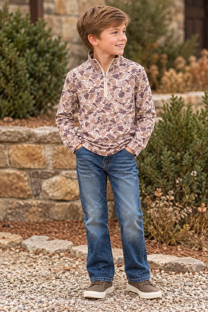 Clover Cottage Boys' Outdoorsman Quarter-Zip Pullover product image 1
