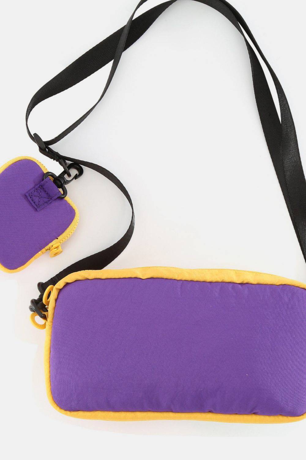 Himawari Removable Strap Nylon Crossbody Bag with EarPods Bag