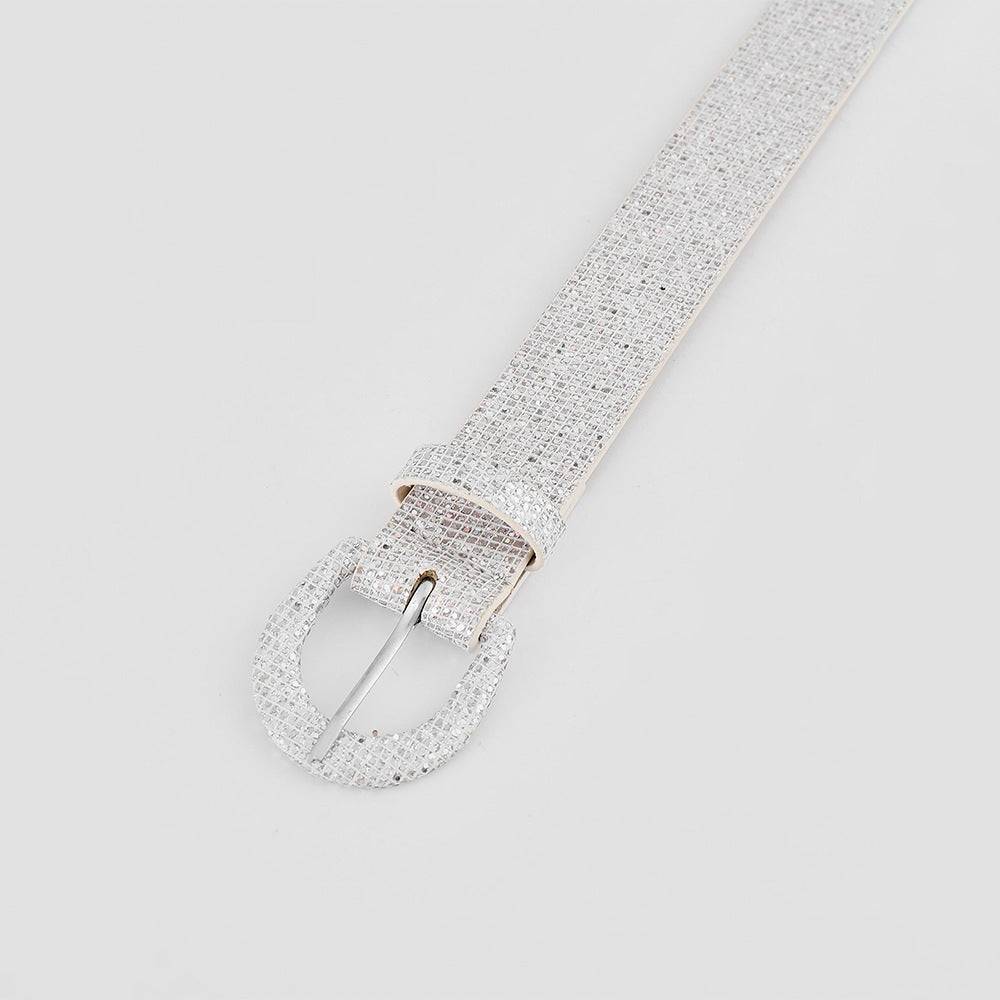 Sequin PU Leather Belt