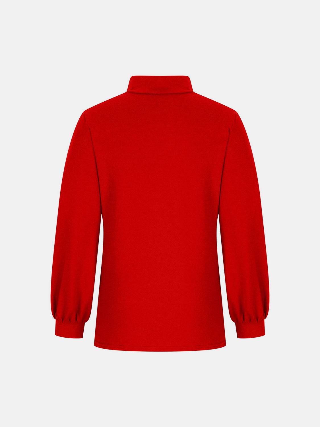 Full Size Mock Neck Long Sleeve T-Shirt