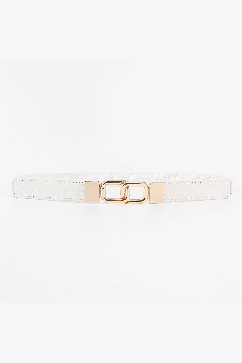 Geometric Double Buckle Elastic Belt