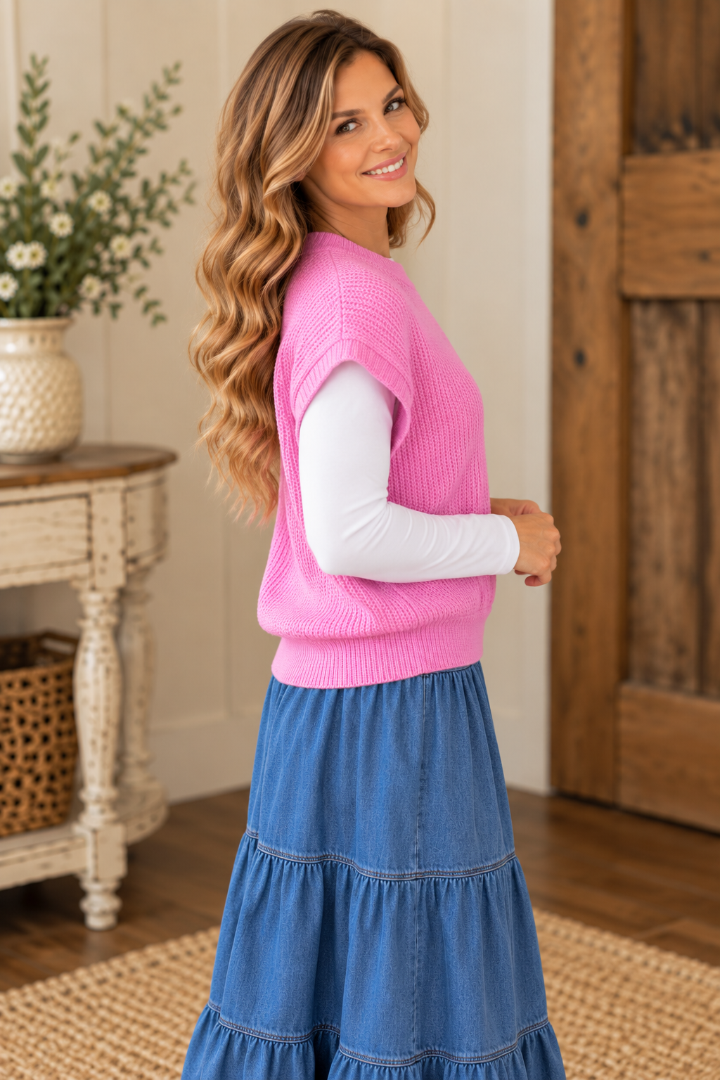 Zenana Easy Layer Short Sleeve Knit Pullover product image 3