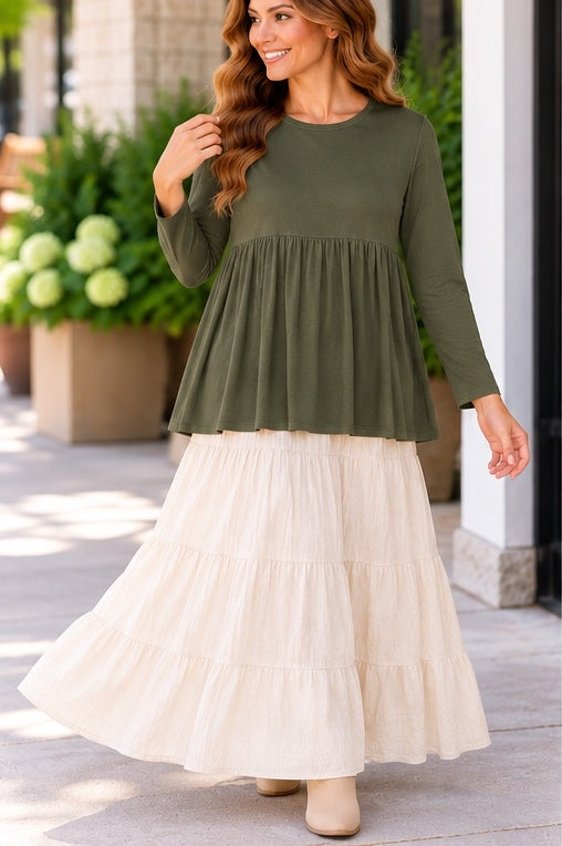 Azules Everyday Grace Gathered Long Sleeve Tunic product image 4