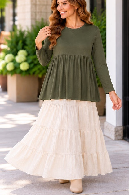 Azules Everyday Grace Gathered Long Sleeve Tunic product image 4