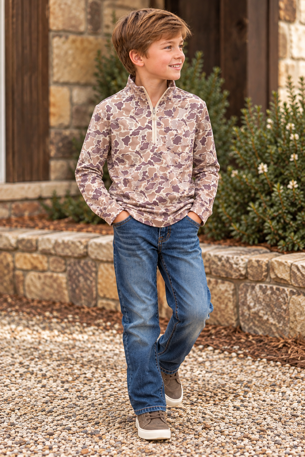 Clover Cottage Boys' Outdoorsman Quarter-Zip Pullover product image 2