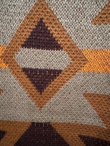 Geometric knit closeup