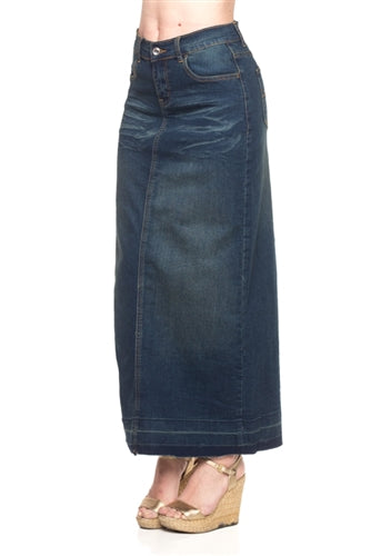 Be-Girl 86319 Denim Maxi skirt, Style S-XL
