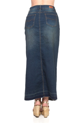 Be-Girl 86319 Denim Maxi skirt, Style S-XL