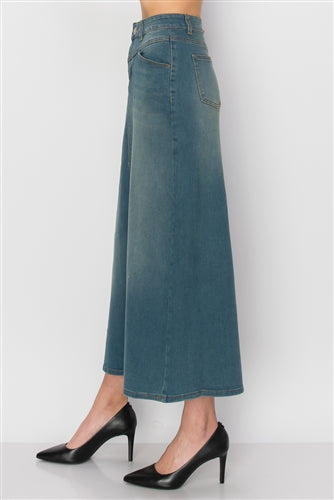 Be-Girl SG-89064 Vintage Wash Women's long Maxi skirt