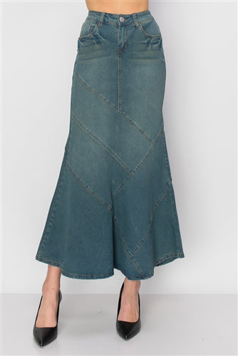 Be-Girl 89075 Vintage Wash long skirt