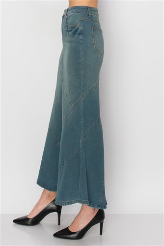 Be-Girl 89075 Vintage Wash long skirt