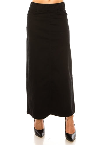 Be-Girl 89151 Black Women's long Maxi skirt