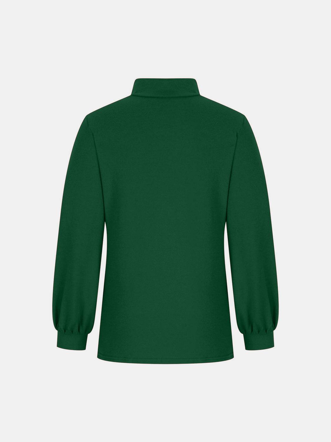 Full Size Mock Neck Long Sleeve T-Shirt