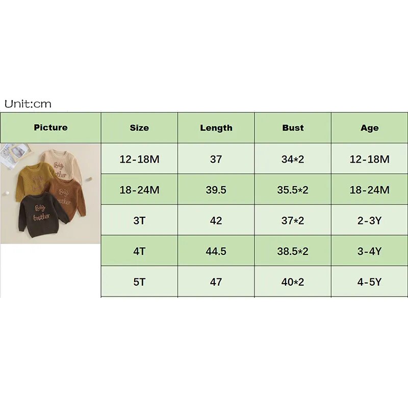 Toddler boys cotton long sleeve sweater by August + Willow with letter embroidery, army green, loose fit, cozy knitwear top.
