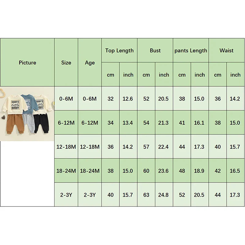 Baby toddler boys fall outfit by August + Willow with letter print long-sleeve top and solid color pants, suitable for 0-6 months.