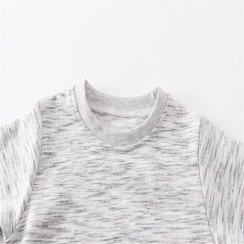 Colorful toddler sweatshirts by August + Willow featuring rainbow, panda, car, and pineapple prints for kids aged 2-7 years.