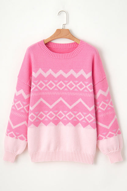 Round Neck Long Sleeve Sweater