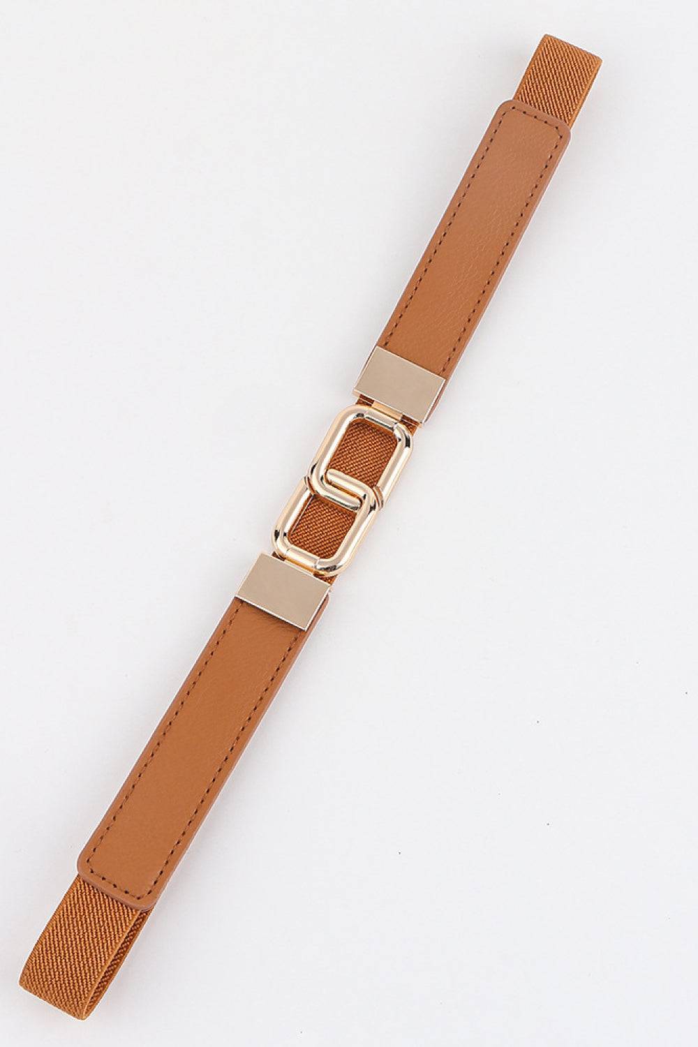 Geometric Double Buckle Elastic Belt