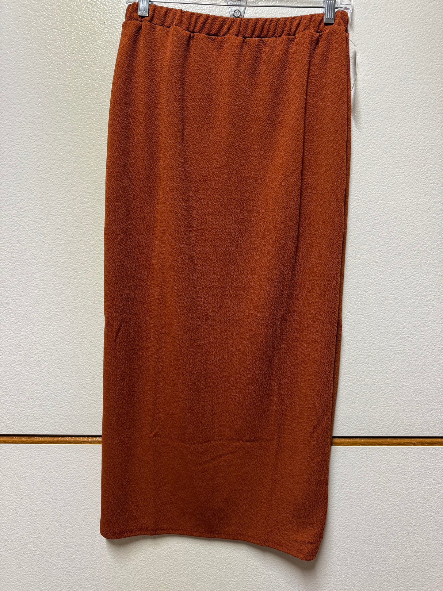 Pink ladies' maxi length pencil skirt by Celeste Clothing, shown in a fitted, elegant style perfect for casual or dressy occasions.