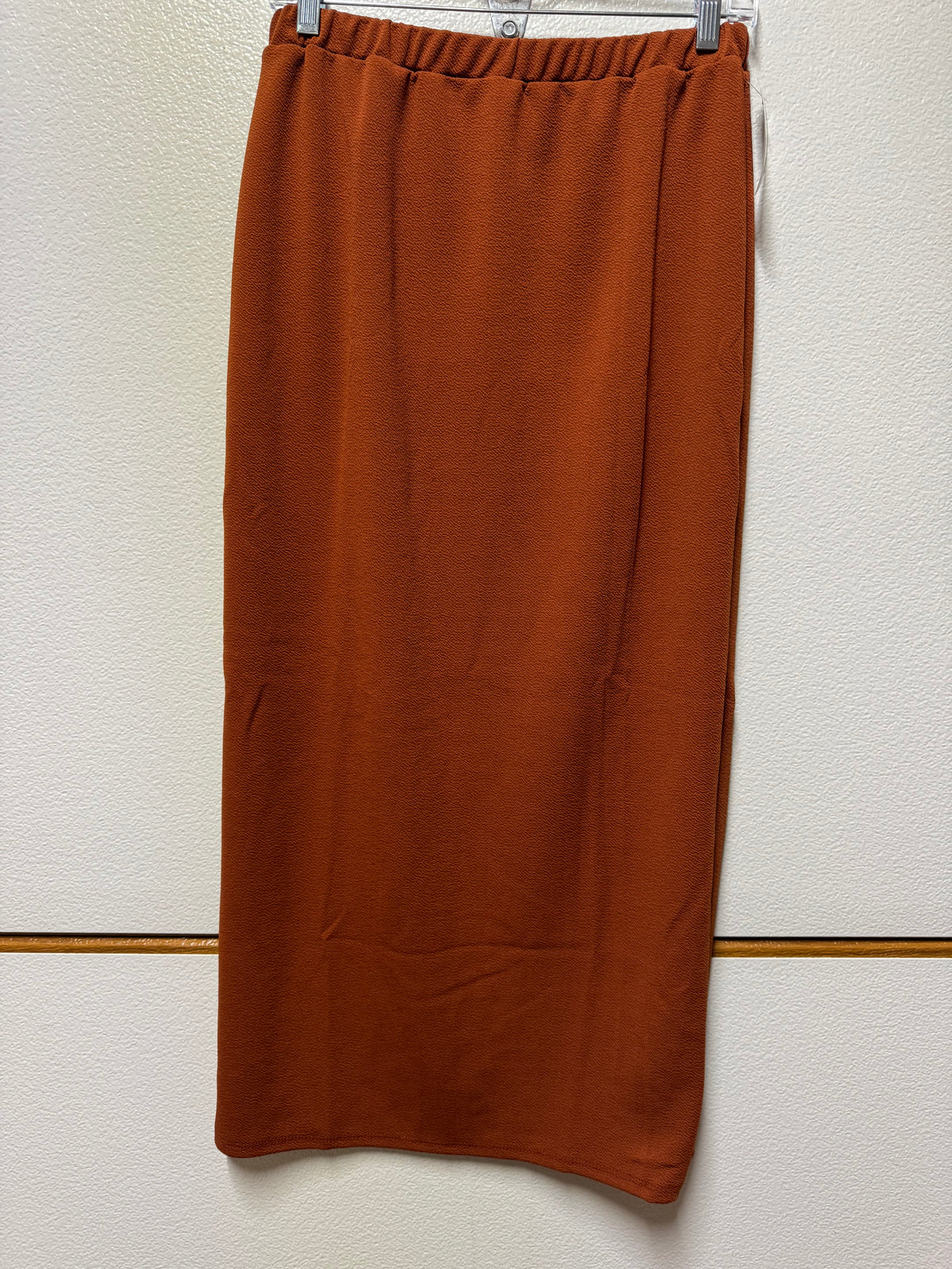 Pink ladies' maxi length pencil skirt by Celeste Clothing, shown in a fitted, elegant style perfect for casual or dressy occasions.