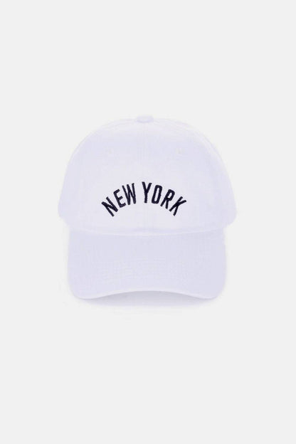 Zenana Embroidered City Baseball Cap