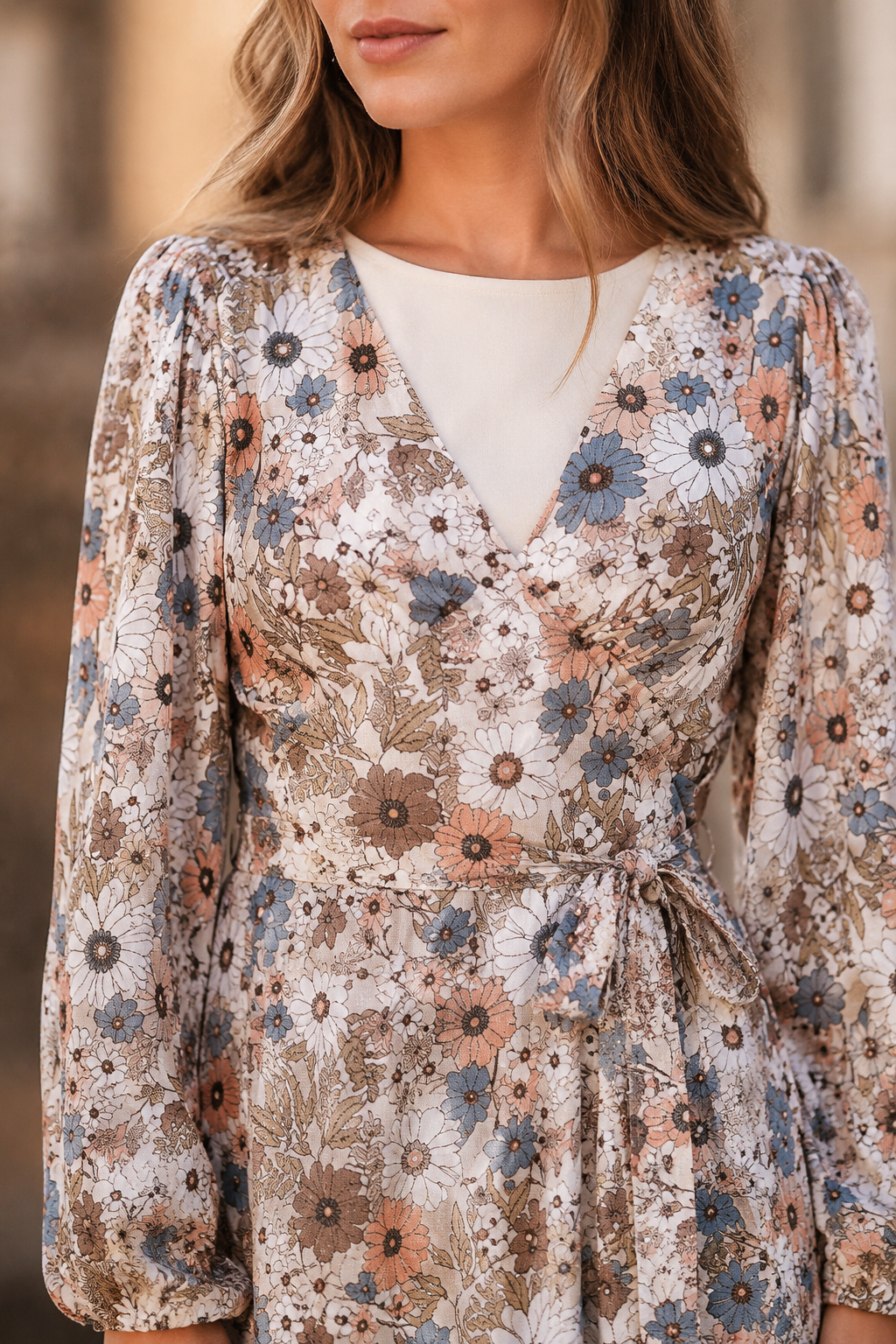 Meadow Romance Floral High-Low Maxi Dress
