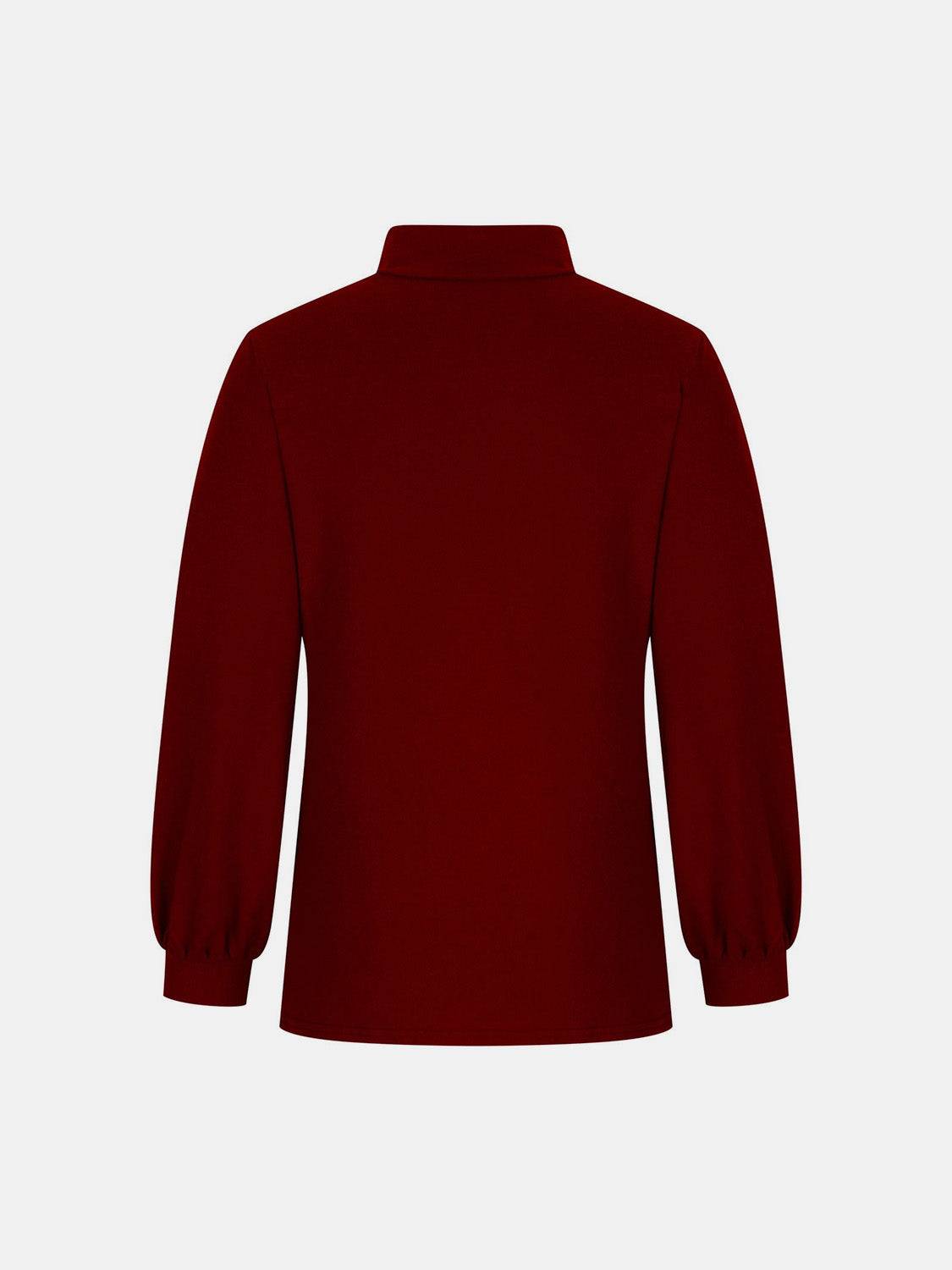 Full Size Mock Neck Long Sleeve T-Shirt