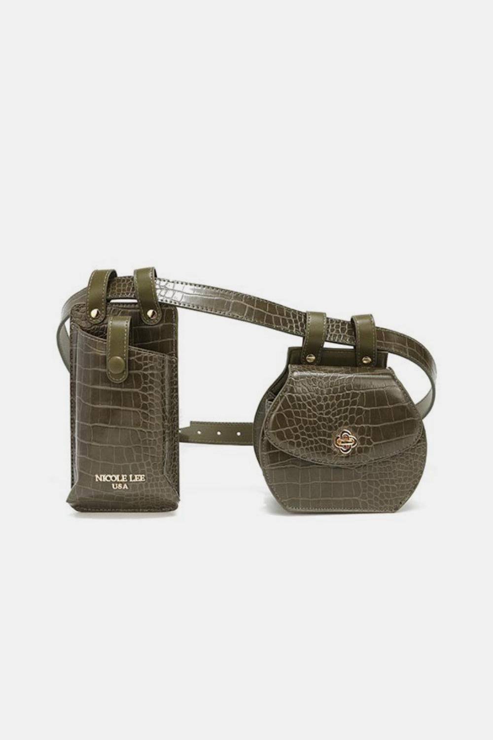 Nicole Lee USA 2 Piece Texture Belt Bag