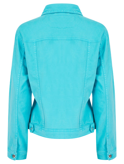 Colored Stretch Denim Jacket