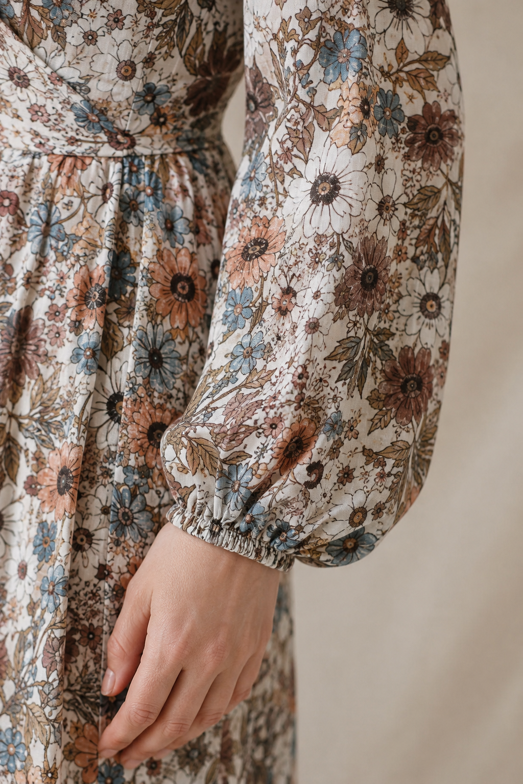 Meadow Romance Floral High-Low Maxi Dress