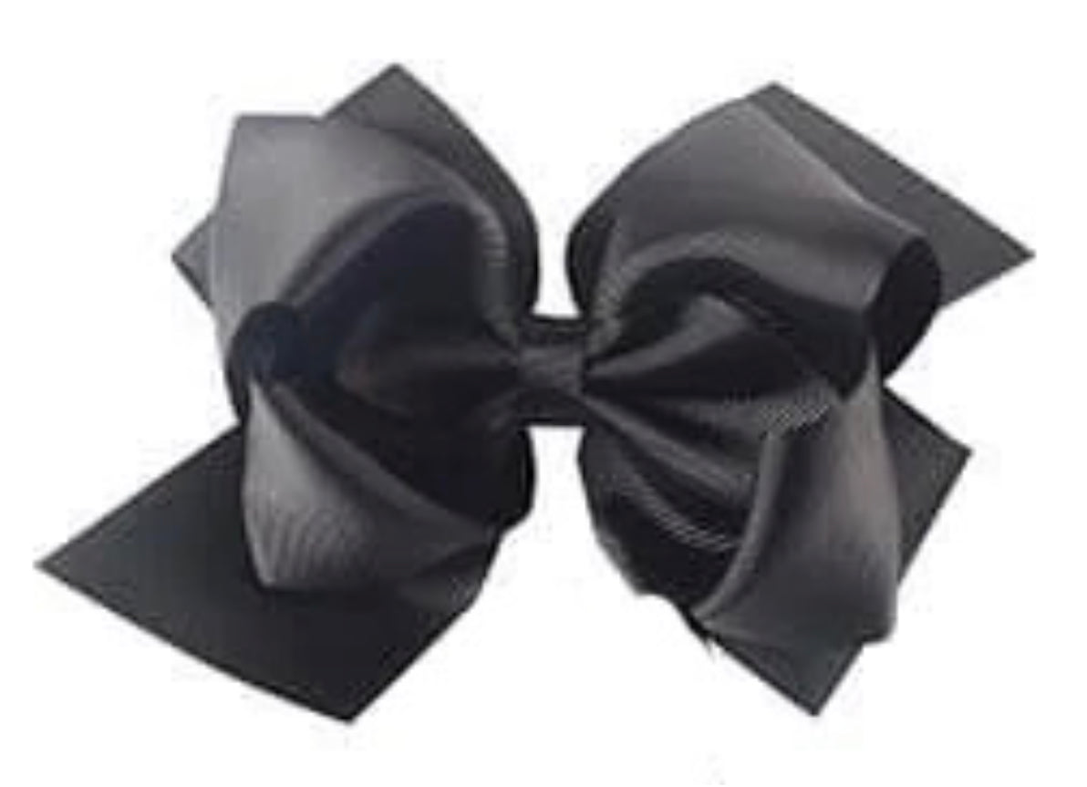 Large 6-inch jumbo boutique double hairbow from ModestAndDevoted featuring soft fabric and layered design for stylish hair accessories.