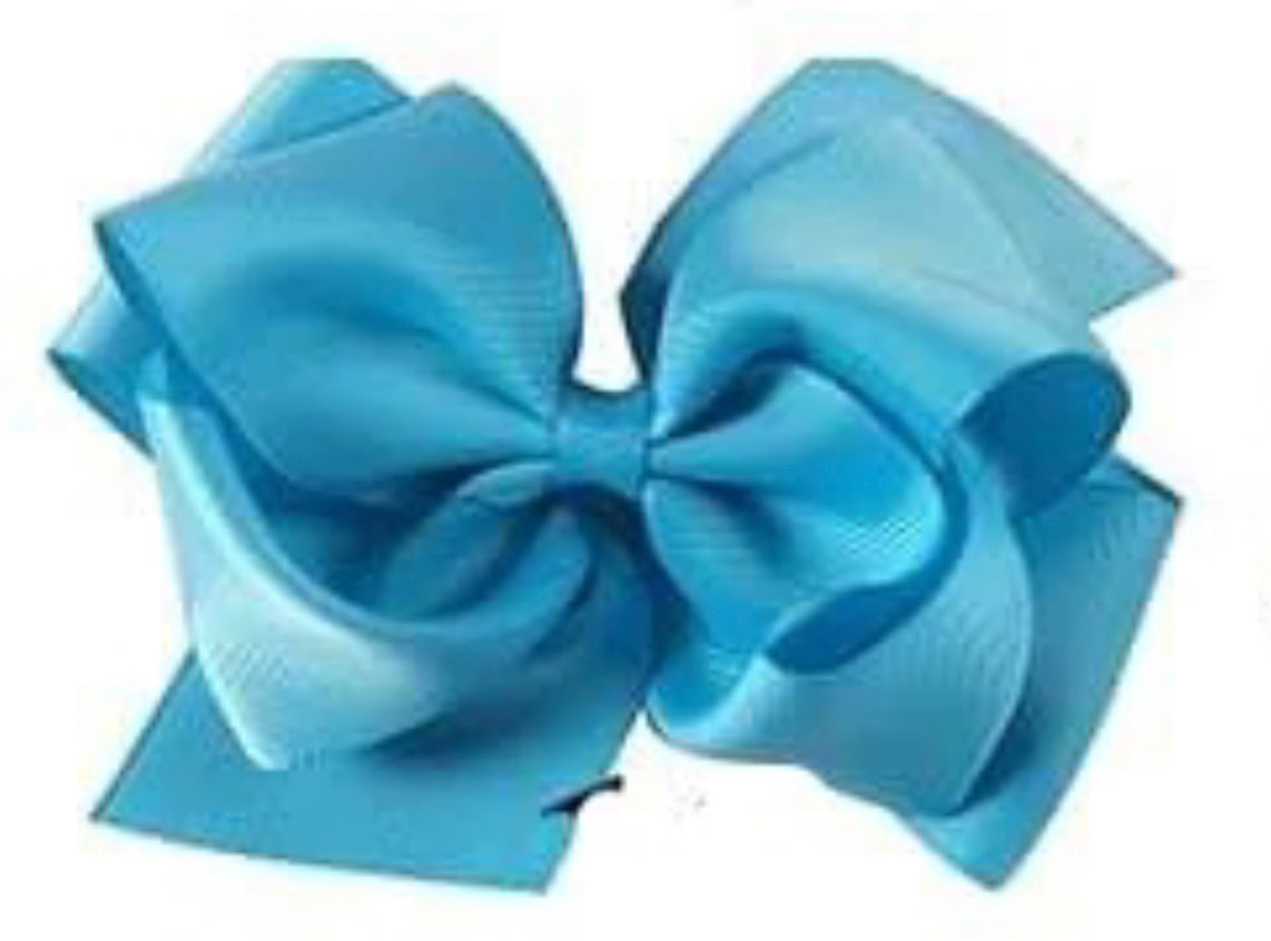 Large 6-inch boutique double hairbow by ModestAndDevoted, featuring soft fabric and stylish design for hair accessories.