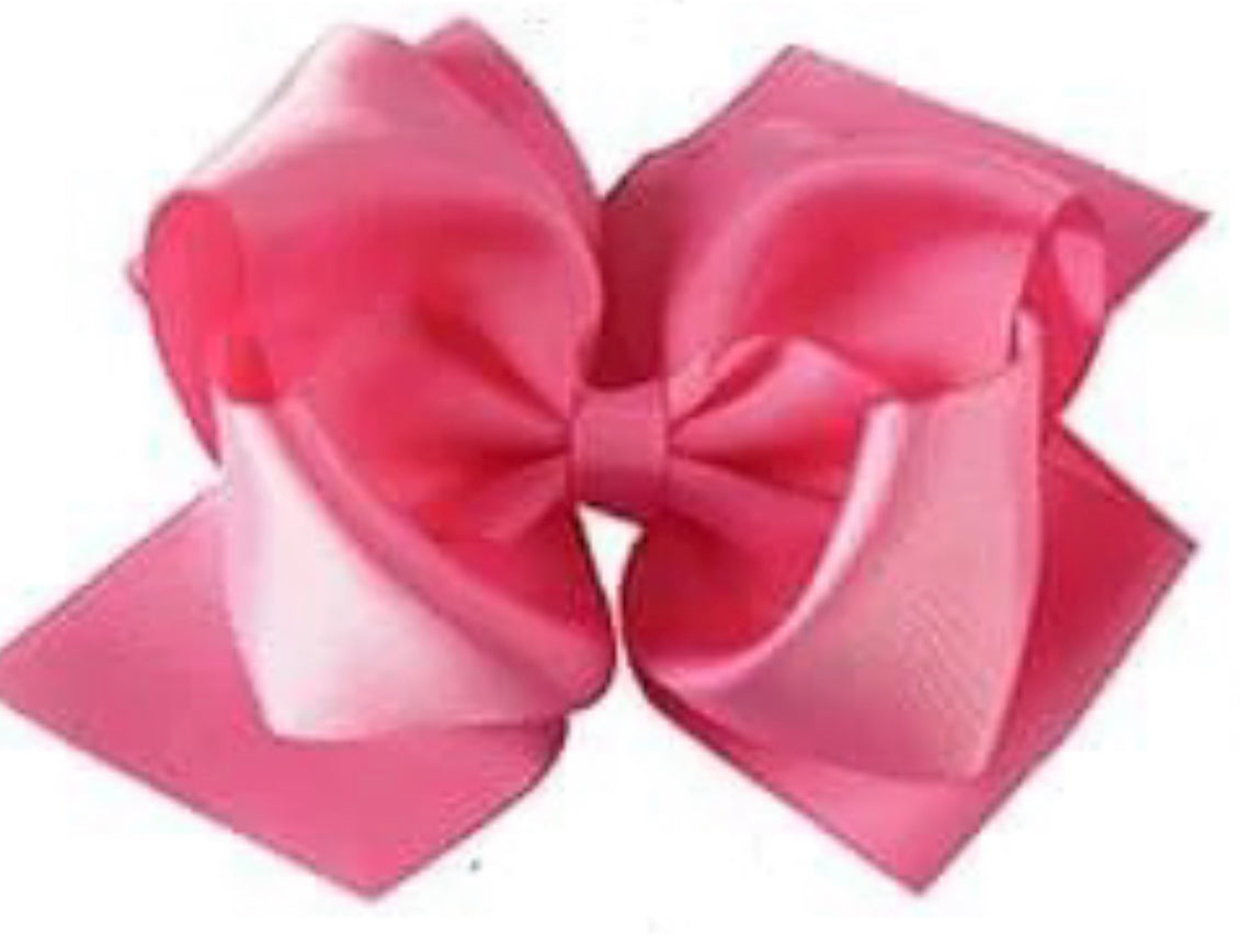 Large double-layered 6-inch boutique hairbow by ModestAndDevoted, featuring soft fabric in a stylish, elegant design.