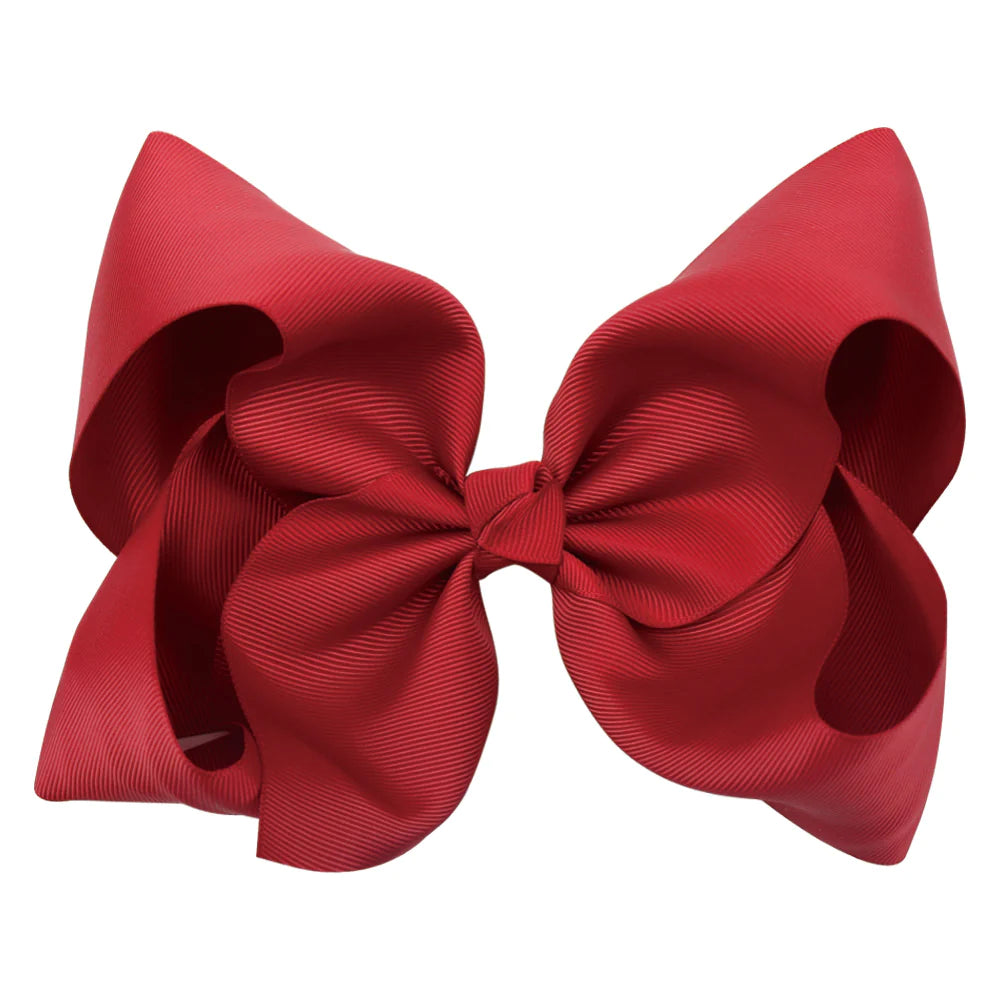Large 8-inch boutique jumbo hairbow by ModestAndDevoted, featuring soft fabric and stylish design for hair accessories.