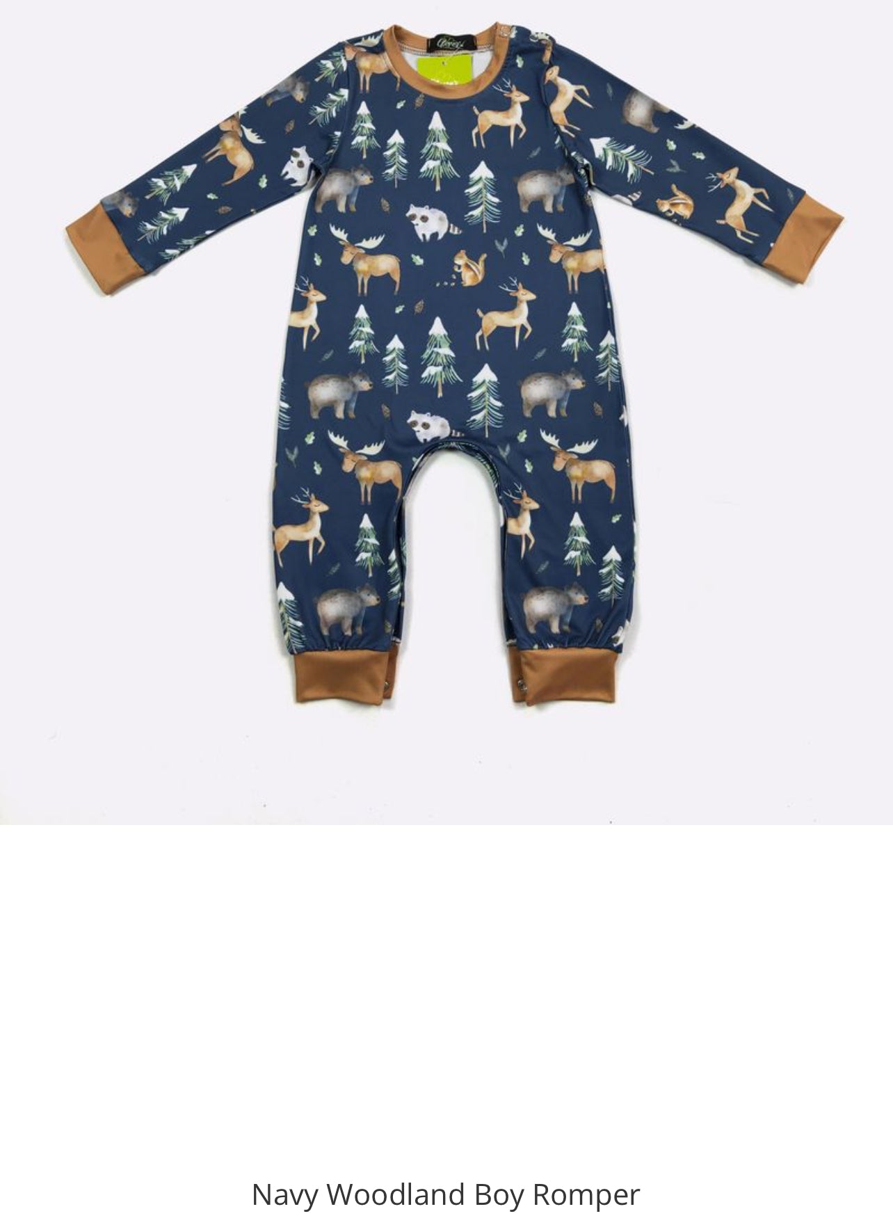 ModestAndDevoted infant boy romper with Noah's Ark theme, blue, in assorted designs for 0-6 months old.