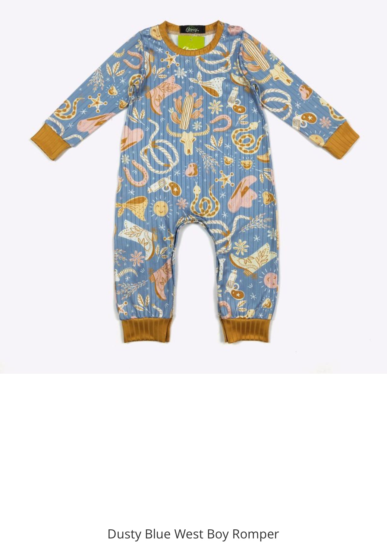 Baby boy romper by ModestAndDevoted featuring Noah's Ark theme, suitable for infants 0-6 months, in blue with assorted playful designs.
