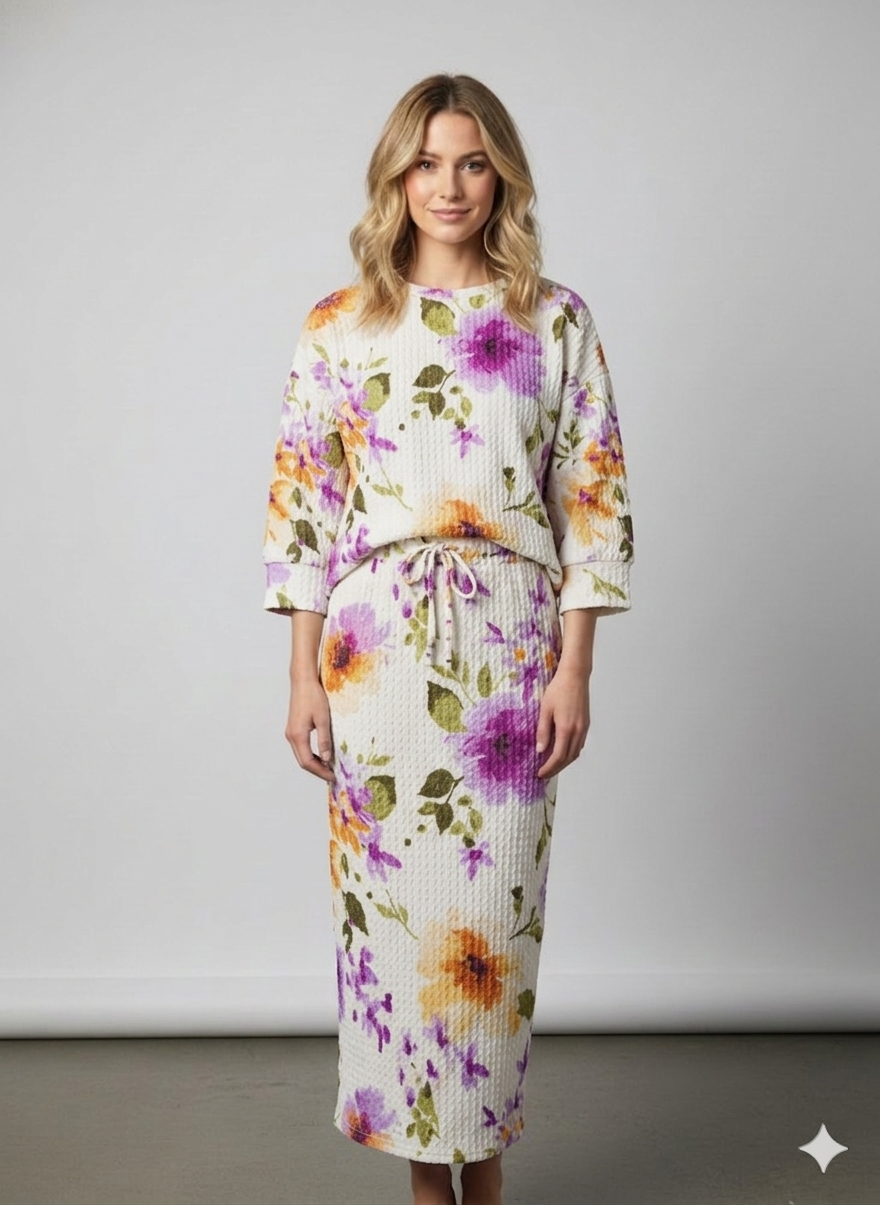 ModestAndDevoted stylish women's comfy leopard print set, perfect for everyday elegance and casual wear.