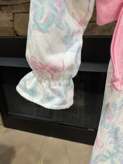 Sassy Soul toddler floral bow ruffle dress sleeve cuff detail