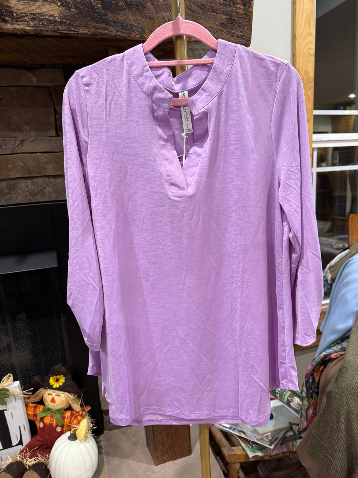 Dear Scarlett Lizzy blouse Soft Lilac front
